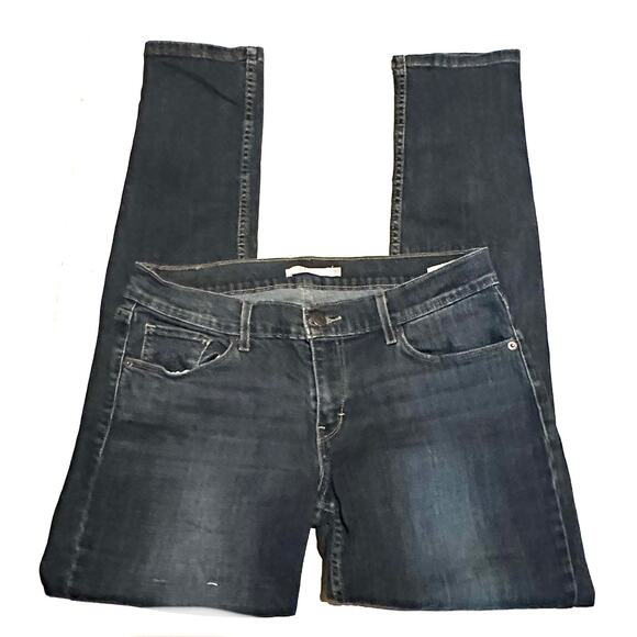 Levi's 524 Skinny Dark Denim Jeans Women's Size 30 - Picture 1 of 7
